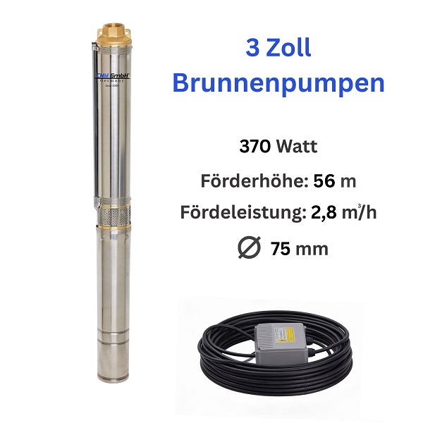 Tiefbrunnenpumpe 75QJD114-0,37